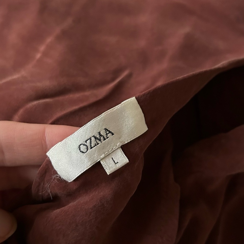 Ozma Cupro Anaise Slip Dress in Adobe - Picture 11 of 13